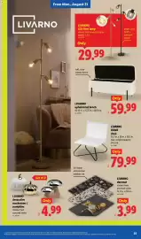 Lidl weekly ad week 35 Page 35: Livarno upholstered bench €59,99, Livarno home chair €79,99