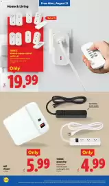 Lidl weekly ad week 35 Page 36: Wall charger €5,99, Tronic power strip €4,99