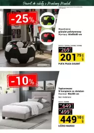 Merkury Market gazetka Strona 12: Łóżko Margo €449,10, Pufa piłka Gigant €201,75