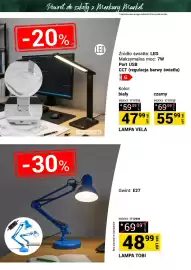 Merkury Market gazetka Strona 14: Lampa biurkowa LED Vela biała €47,99, Lampa biurkowa Tobi €48,99