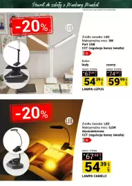 Merkury Market gazetka Strona 15: Lampa LED Lepus biała €54,39, Lampa LED Camelo €54,39