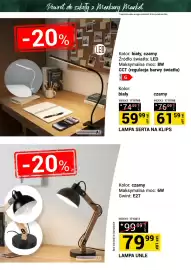 Merkury Market gazetka Strona 17: Lampa Unle €79,99, Lampa Serta na klips biała €59,99