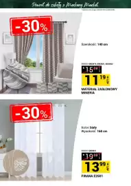 Merkury Market gazetka Strona 8: Materiał zasłonowy Mineria €11,19, FIRANA E2501 €13,99