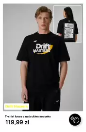 4F gazetka Strona 3: T-shirt loose z nadrukiem uniseks 4F Drift Masters €119,99