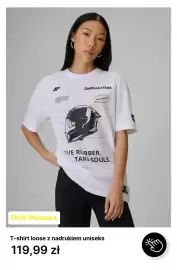 4F gazetka Strona 5: T-shirt loose z nadrukiem unisex 4F Drift Masters €119,99