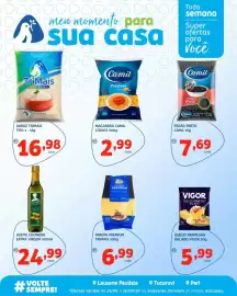 Catálogo Bergamais Supermercados Página 5: Macarrão camil c/ovos €2,99, Arroz trimais tipo 1 €16,98