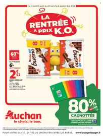 Catalogue Auchan page 1: Kinder bueno €2,49