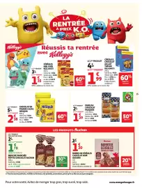 Catalogue Auchan page 17: Auchan Brioches tranchées pépites chocolat €4,32, Auchan BARRES DE CÉRÉALES CHOCOLAT NOIR €1,30