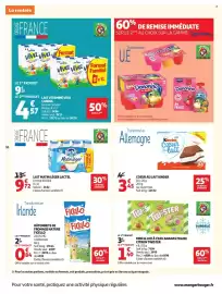 Catalogue Auchan page 18: Lactel Lait matin léger €9,72, Kinder Coeur au lait €3,45
