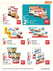 Catalogue Auchan page 19: Kinder Délice €10,93, Nutella B-ready €2,24