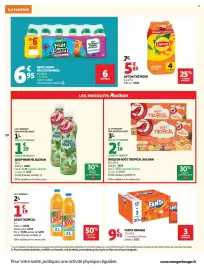 Catalogue Auchan page 22: Lipton Thé Pêche €5,85, FANTA ORANGE €9,95