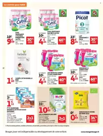 Catalogue Auchan page 24: Candia Lait infantile Junior 4 €14,57, Lactel Eveil Croissance Nature €4,34
