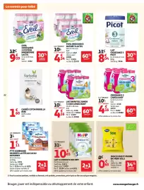 Catalogue Auchan page 24: Candia Lait infantile Junior 4 €14,57, Lactel Eveil Croissance Nature €4,34