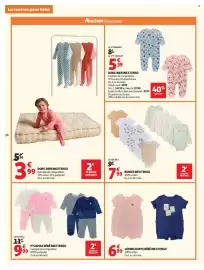 Catalogue Auchan page 26: INEXTENSO PYJAMAS BÉBÉ €9,99, INEXTENSO Bodies €7,99