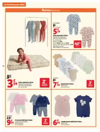 Catalogue Auchan page 26: INEXTENSO PYJAMAS BÉBÉ €9,99, INEXTENSO Bodies €7,99
