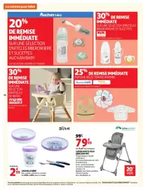Catalogue Auchan page 28: BÉBÉCONFORT CHAISE HAUTE OLEA €79,99, Stitch Vaisselle Bébé €2,99