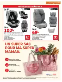 Catalogue Auchan page 31: Bebelissimo Réhausseur ISOFIX i-Giro €69,99, Bebelissimo SIÈGE AUTO ISOFIX PIVOTANT 360° €102,99