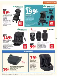 Catalogue Auchan page 33: Bebeconfort POUSSSETTE TRIO BRUME €199,99, Safety 1st SIÈGE AUTO ALENA I-SAFE €99,99
