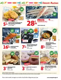 Catalogue Auchan page 35: Mr. Goodfish Moules de Bouchot AOP €7,69, MON JOUR W! ASSORTIMENT DE DONUT'S €3,00