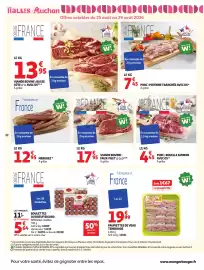 Catalogue Auchan page 36: VIAND Bovine FAUX-FILLET €17,95, Viande Bovine : Basse Côte AVEC OS €13,95