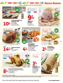 Catalogue Auchan page 39: Jambon d'Auvergne IGP €14,99, AUCHAN LE CHARCUTIER PLATEAU APÉRO "LE FLAMENCO" €4,99