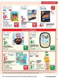 Catalogue Auchan page 41: Auchan Moules cuisinées à la marinière €3,99, Auchan Brandade de morue parmentière €4,79