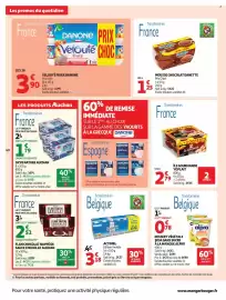 Catalogue Auchan page 44: Actimel €3,18, Danette Mousse chocolat €1,25