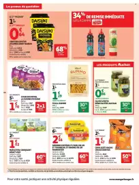 Catalogue Auchan page 48: RUMMO Fusilli €1,29, Olives vertes Auchan €2,09