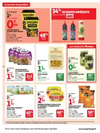 Catalogue Auchan page 48: RUMMO Fusilli €1,29, Olives vertes Auchan €2,09