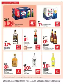 Catalogue Auchan page 50: KINGWOOD Bière blonde €3,22, HSE RHUM BLANC AGRICOLE €17,95
