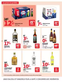 Catalogue Auchan page 50: KINGWOOD Bière blonde €3,22, HSE RHUM BLANC AGRICOLE €17,95