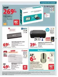 Catalogue Auchan page 61: MyMEDIA SSD EXTERNE €69,99, HP IMPRIMANTE JET D'ENCRE DJ 2921 €39,99
