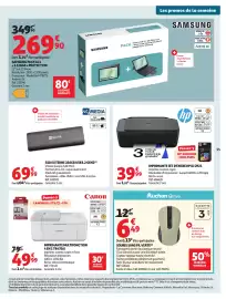 Catalogue Auchan page 61: MyMEDIA SSD EXTERNE €69,99, HP IMPRIMANTE JET D'ENCRE DJ 2921 €39,99