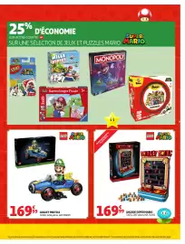 Catalogue Auchan page 7: LEGO LUIGI ET PROTO 8 €169,99, LEGO ARCADE SUPER MARIO €169,99