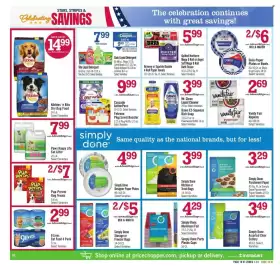 Price Chopper weekly ad week 34 Page 10: Simply Done Storage or Freezer Bags €5,00, Kibbles ‘n Bits Dry Dog Food €14,99