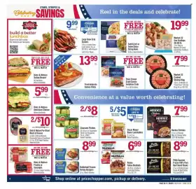 Price Chopper weekly ad week 34 Page 4: Herdez Entrées €7,99, Oscar Mayer Basic Lunchables €1,00