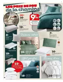 Catalogue La Foir'Fouille page 16: Parure crazy €9,99, Couette plumes d'oie anti-acarien 500 gsm €34,99