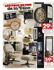 Catalogue La Foir'Fouille page 8: Horloge rory €14,99, Miroir mae €59,99
