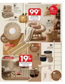 Catalogue La Foir'Fouille page 9: Caisse cagette €3,99, Fauteuil papasan €99,00