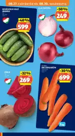 ALDI akciós újság hét 35 Oldal 10: Bio sárgarépa €699,00, Cékla €269,00