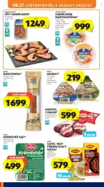 ALDI akciós újság hét 35 Oldal 12: Csabai diákcsemegé €1.699,00, Maggi leves- vagy pörköltszaft-kocka €579,00