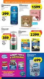 ALDI akciós újság hét 35 Oldal 14: Cafe frei kávékapszula €1.599,00, Dreher alkoholmentes sör €299,00