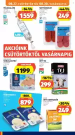 ALDI akciós újság hét 35 Oldal 16: Sertésszelet €249,00, Milsani tej €2.999,00