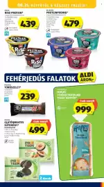 ALDI akciós újság hét 35 Oldal 23: Müller riso protein €439,00, Dr. Oetker proteinpuding €479,00