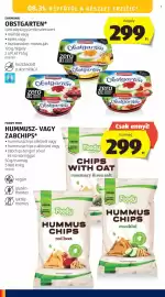 ALDI akciós újság hét 35 Oldal 26: Foody free hummusz- vagy zabchips €299,00