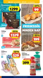 ALDI akciós újság hét 35 Oldal 36: Daylicious szendvics €529,00, Good Choice Lasagne €1.579,00