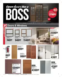 Build It catalogue Page 3: Hardboard Horizontal Grooved Door €399,99, Aluminium Window PT69 OBS €749,99