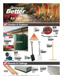 Build It catalogue Page 7: Gypsum Plaster Board €249,99, BIOMEK Booster Pump +AI Controller €1.399,99