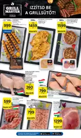 Tesco akciós újság hét 35 Oldal 3: Grill Master csirke-grillkolbász €999,00, Tesco sertés-marha hamburgerpogácsa €1.599,00