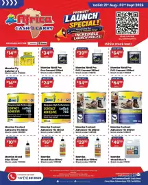Africa Cash and Carry catalogue Page 4: Mamba Contact Adhesive Tin €34,99, Mamba Weld Pro PVC Cement €39,99
